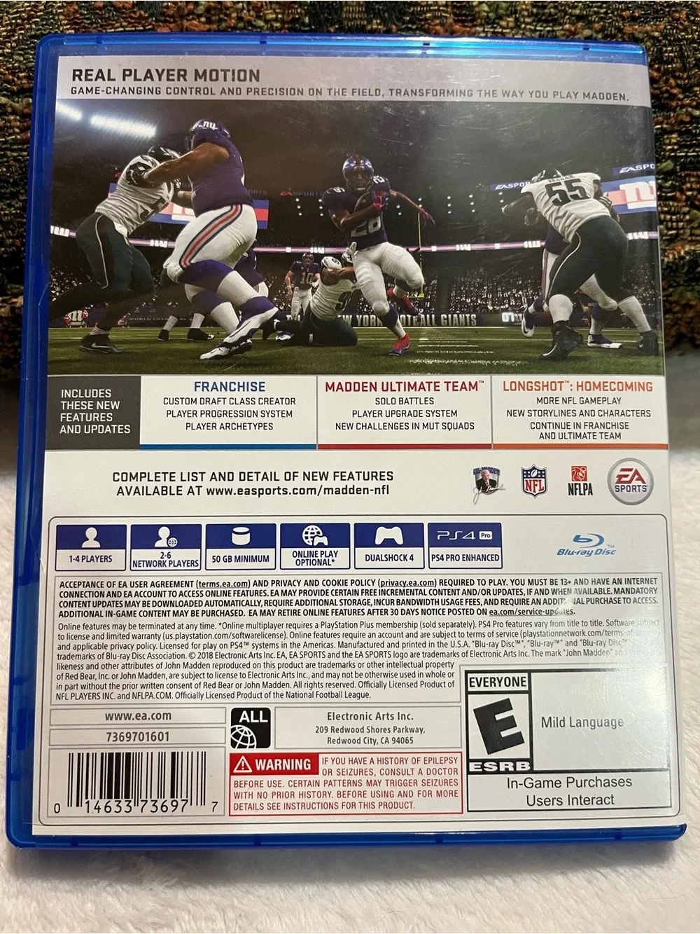 Madden NFL 19 PS4 Video Game - Yellow/Black
